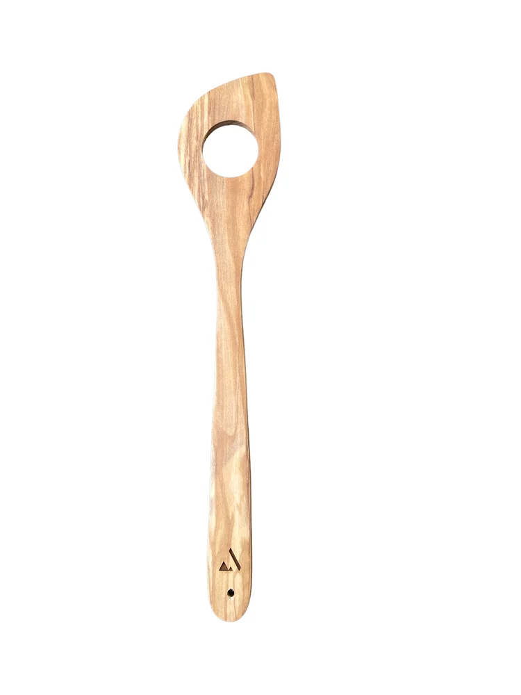 Røreskje med hull oliventre 30cm v:7368725 Røreskje med hull oliventre 30cm v:7368725
