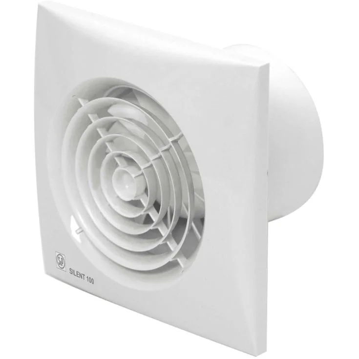 Thermex Silent 200CRZ baderomsvifte, timer, Ø120 mm, hvit | 200.34.3322.2