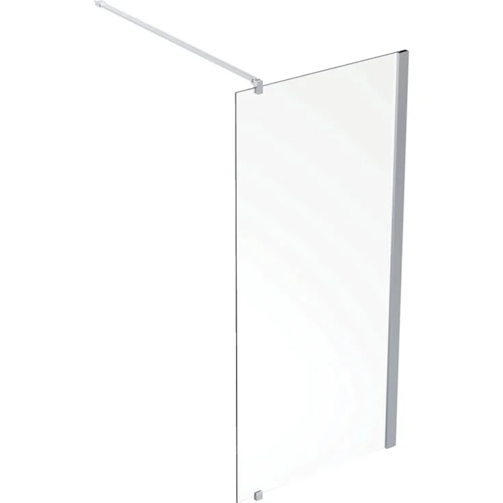 Contura Shower Space dusjvegg, 89 cm, klart glass, aluminiumsprofil | 059906290 Contura Shower Space dusjvegg, 89 cm, klart glass, aluminiumsprofil | 059906290