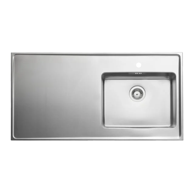 Intra Qube QF12-03 oppvaskbenk, 120×60 cm, rustfritt stål | 107019914148440 Intra Qube QF12-03 oppvaskbenk, 120×60 cm, rustfritt stål | 107019914148440