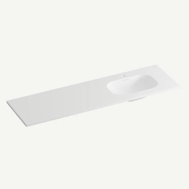 Korsbakken Nice møbelservant, høyre, 160,5x46,5 cm, hvit matt | 463202166