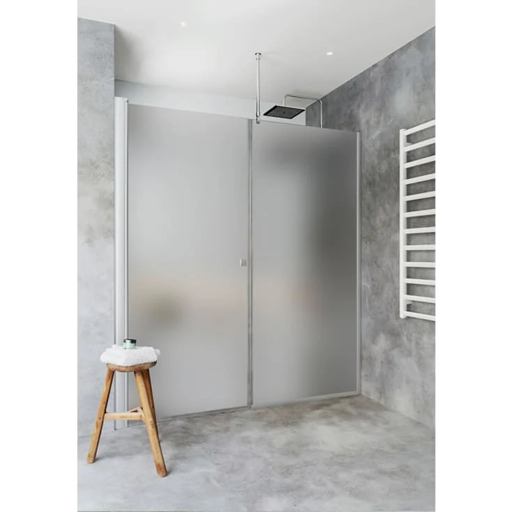 Hafa Igloo Pro dusjnisje, 165,5-168,5 cm, frostet glass, aluminium profil | 1450673