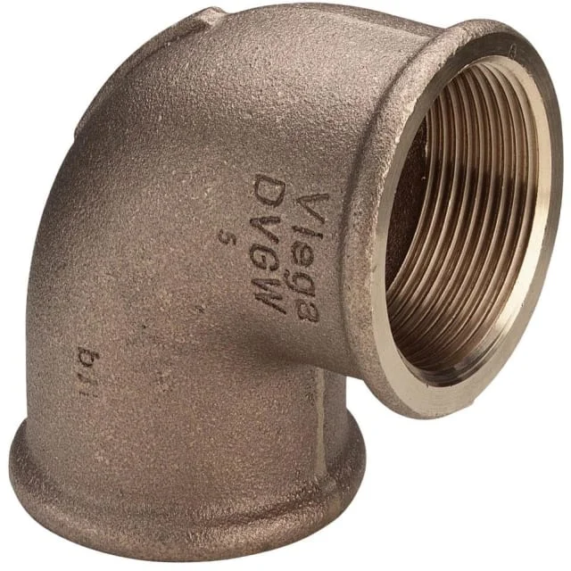 Rødgods Vinkel muffe/muffe 1" x 3/4" - 90 grader | 320683