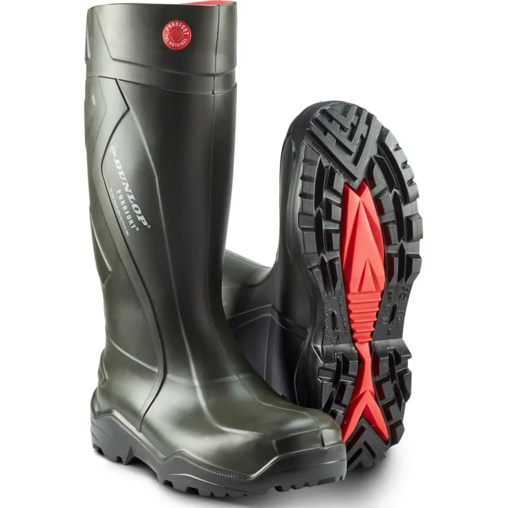 Dunlop Purofort+ gummistøvler O4, grønn, str. 37 | 760933-3_37