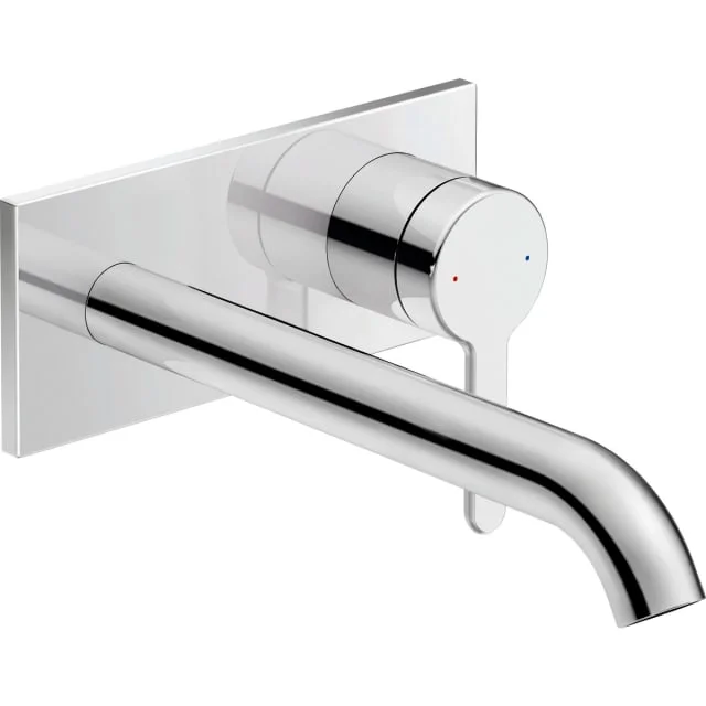 Duravit C.1 1-greps servantbatteri, til innbygging, 22,5 cm tut, krom | C11070004010