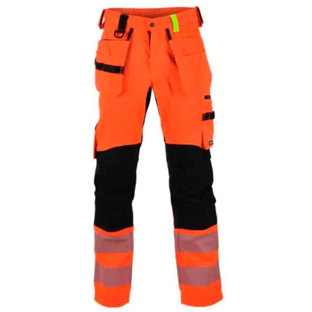 Bekken & Strøm Gjøvik håndverksbukse, HiVis kl.2, unisex, str. C52, oransje/sort | 676872 Bekken & Strøm Gjøvik håndverksbukse, HiVis kl.2, unisex, str. C52, oransje/sort | 676872