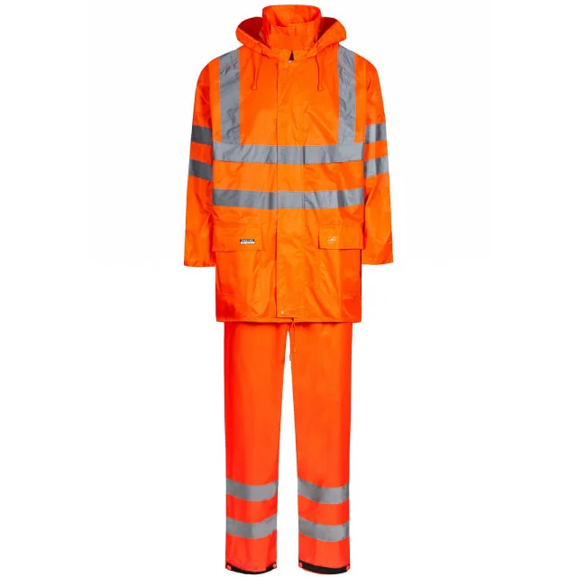 Lyngsøe Hi-Vis regnsett, hi-vis oransje, str. 4XL | LR40552-05_4XL