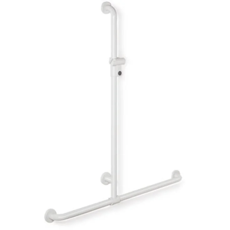 Hewi 801 T støttehåndtak/dusjstang, 96,2x125 cm, hvit | 801.35.440 98