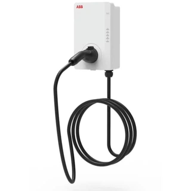 ABB Terra ladeboks med fastmontert kabel, 4G, 22kW | 6AGC128172 ABB Terra ladeboks med fastmontert kabel, 4G, 22kW | 6AGC128172