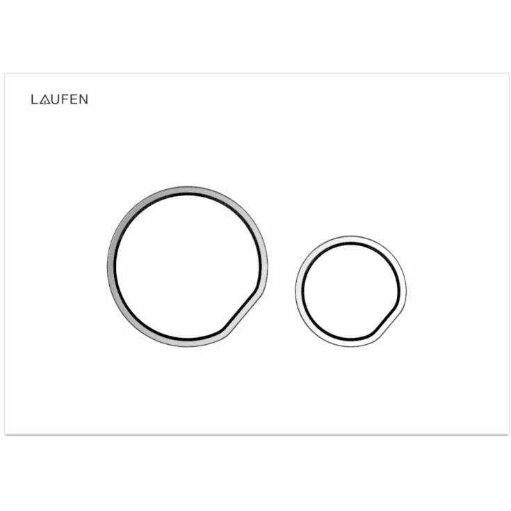 Laufen Lis AW105 betjeningsplate, hvit | H9001050000001
