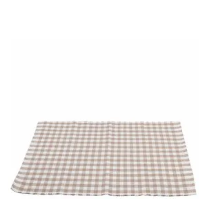 Bordbrikke 48×33 cm ruter beige/hvit v:7834249 Bordbrikke 48×33 cm ruter beige/hvit v:7834249