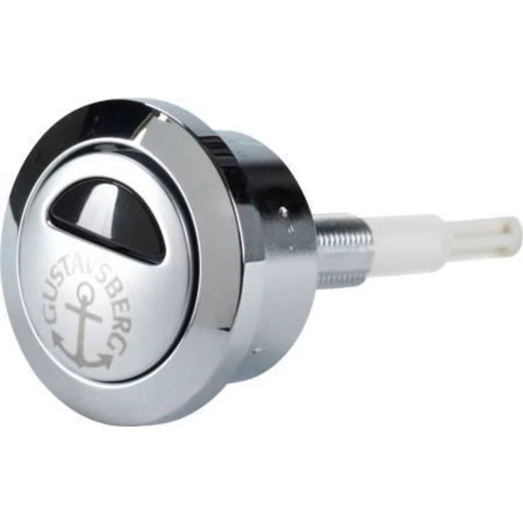 Gustavsberg T2 Trykknapp Dobbelt Skyll, Krom | 6025882