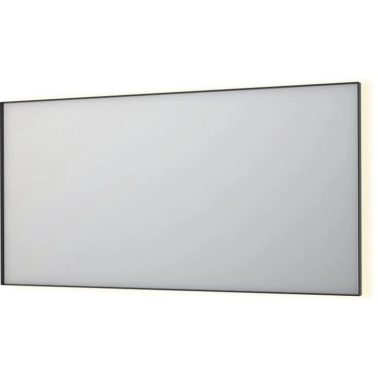 Sanibell Ink SP32 speil med lys, 160x80 cm, børstet sort | 8410095
