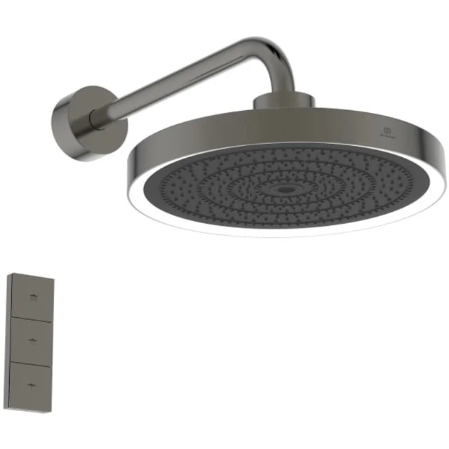 Ideal Standard Idealrain Solos takdusj, Ø33 cm, svart krom | A7890A5