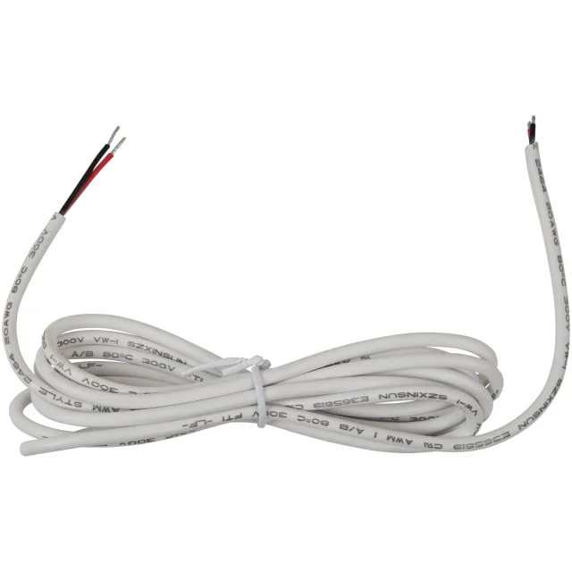 Ansell Lighting utendørs 2-leders DC kabel for LED stripe, 2 meter | A/DC/67/02/01