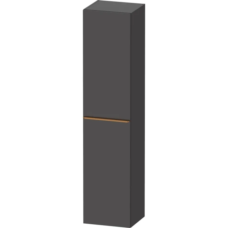 Duravit D-Neo høyskap, 40x176 cm, venstre, matt grafittgrå/bronse | DE1328L04490000