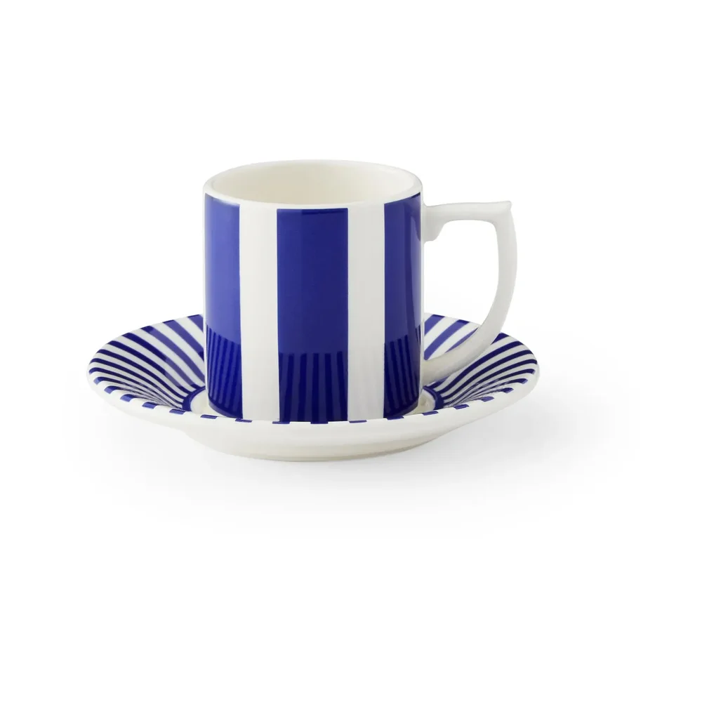 Steccato espressokopp 8 cl og fat Ø11 cm v:3215068 Steccato espressokopp 8 cl og fat Ø11 cm v:3215068