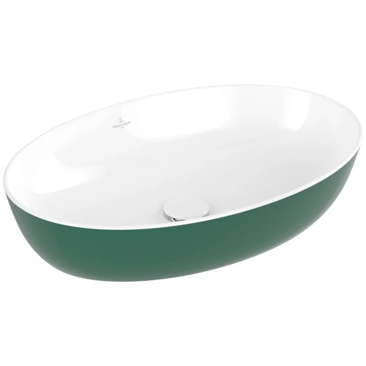 Villeroy & Boch Artis toppmontert servant, 61x41 cm, grønn | 419861BCS7