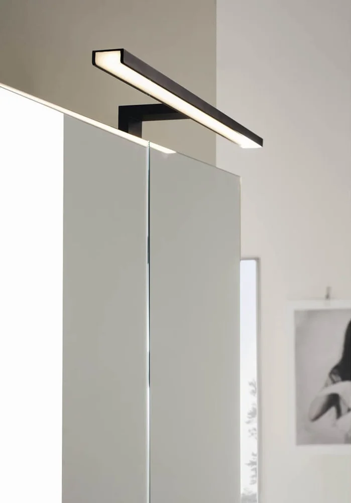 Noro Flex led baderomslampe, 300x120 mm, sort | 321000