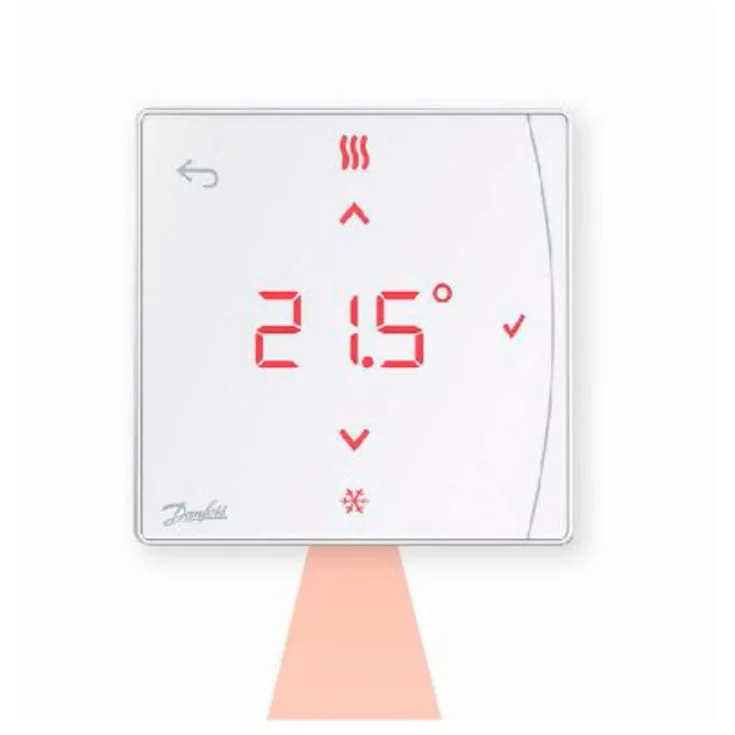 Danfoss Icon2 trådløs romtermostat med skjerm og infrarød gulvsensor, hvit | 8355221 Danfoss Icon2 trådløs romtermostat med skjerm og infrarød gulvsensor, hvit | 8355221