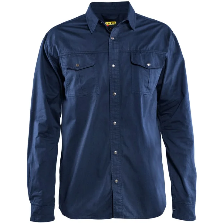 Blåkläder Workwear 3297 twillskjorte, marineblå, str. 3XL | 3297-1135-8900_3XL Blåkläder Workwear 3297 twillskjorte, marineblå, str. 3XL | 3297-1135-8900_3XL