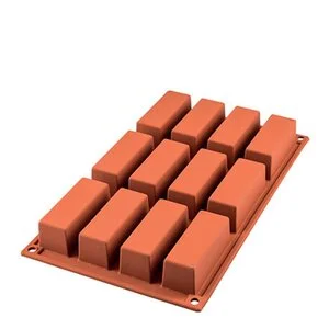 Silikonform mini kake 12 stk 7,9x2,9x3 cm v:6718965