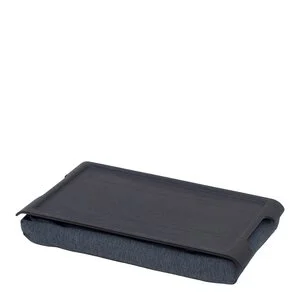Laptray knebrett anti-slip 43x23 cm svart/grå v:1635790