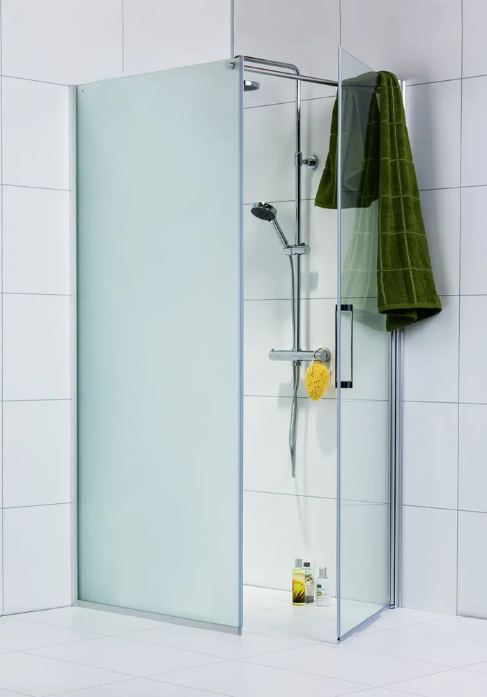 Noro Frost Concept dusjhjørne, 90x90 cm, frostet glass, aluminium profil | 302027