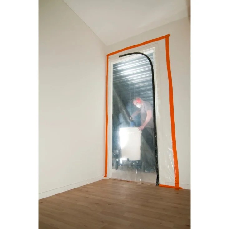 Cover støvdør med glidelås og L-åpning – 210 cm | MY-87-869635 Cover støvdør med glidelås og L-åpning – 210 cm | MY-87-869635