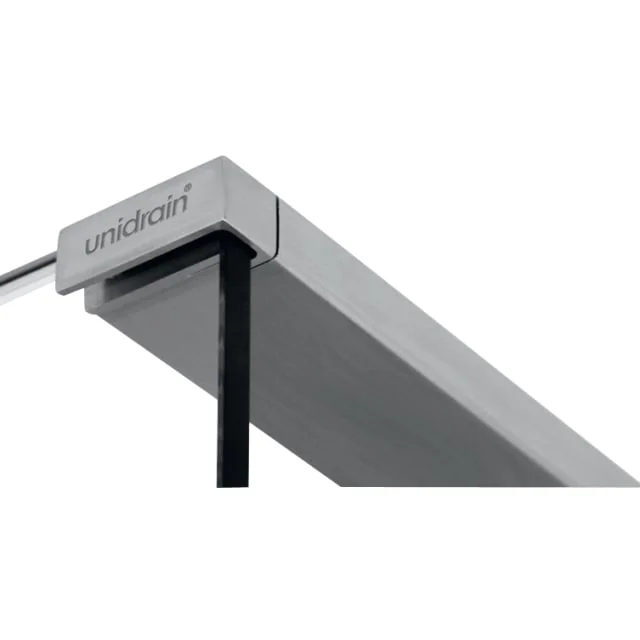 Unidrain glasssline toppstang til glassvegg, høyre | 5310.1202 Unidrain glasssline toppstang til glassvegg, høyre | 5310.1202