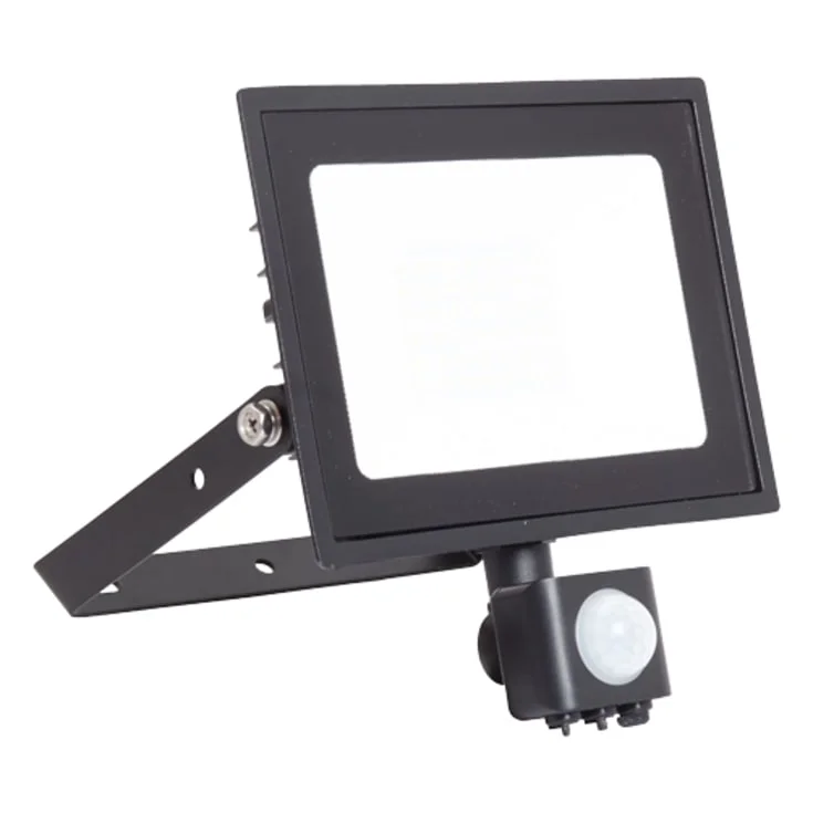 Ansell Lighting Eden strålkastare med sensor, 30W, 4000K | AEDELED30/CW/PIR