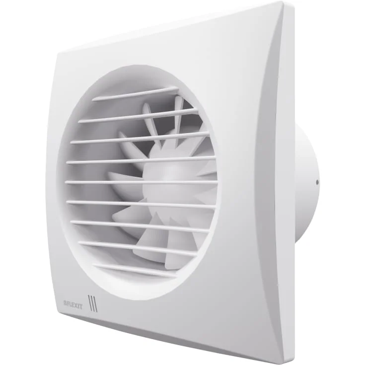 Flexit Classic Eco 100 P baderomsvifte, integrert snorbryter, Ø100 mm, hvit | 121012 Flexit Classic Eco 100 P baderomsvifte, integrert snorbryter, Ø100 mm, hvit | 121012