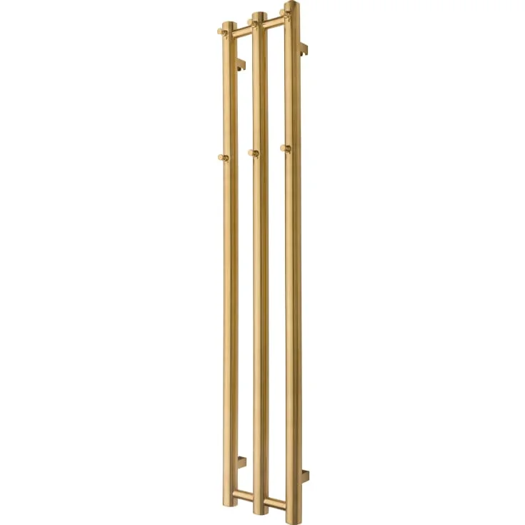 TVS Plus 3 håndkletørker, kombi, 26,5×140 cm, børstet gull | PLUS3BG TVS Plus 3 håndkletørker, kombi, 26,5×140 cm, børstet gull | PLUS3BG