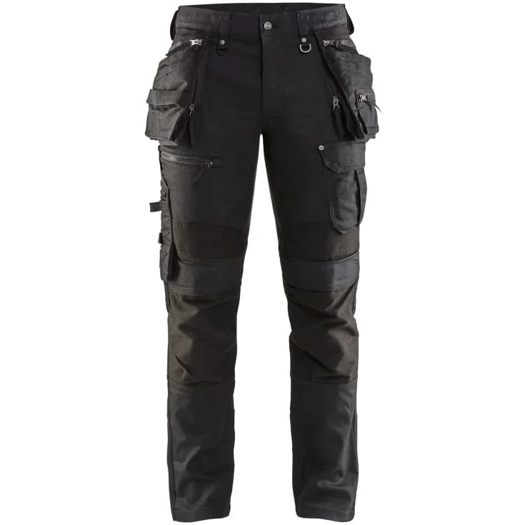 Blåkläder Workwear X1900 håndverkerbukser med 2-veis stretch, sort, str. C146 | 1990-1141-9999_C146