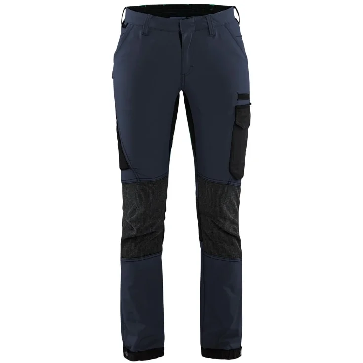 Blåkläder Workwear 7122 servicebukser med 4-veis stretch, dame, marineblå/sort, str. D21 | 7122-1645-8699_D21