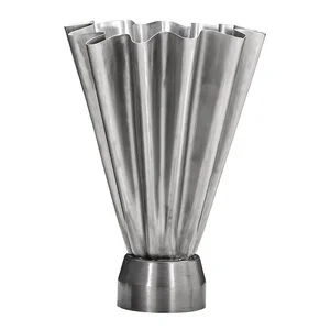Flood vase 33 cm børstet sølvfinish v:2081348