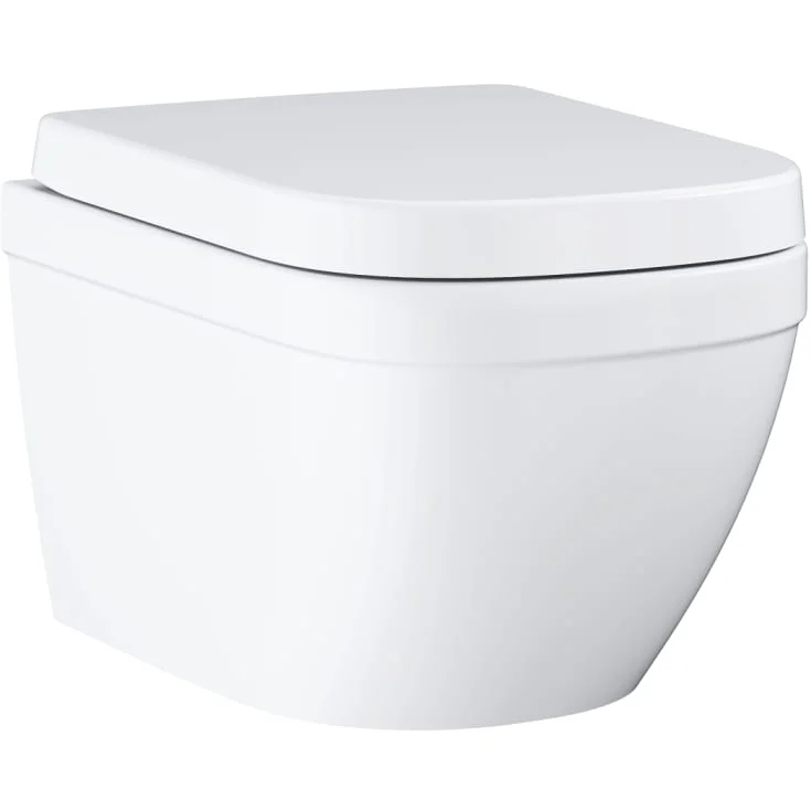 Grohe Euro Ceramic vegghengt toalett, uten spylekant, lett å rengjøre, hvit | 39554000