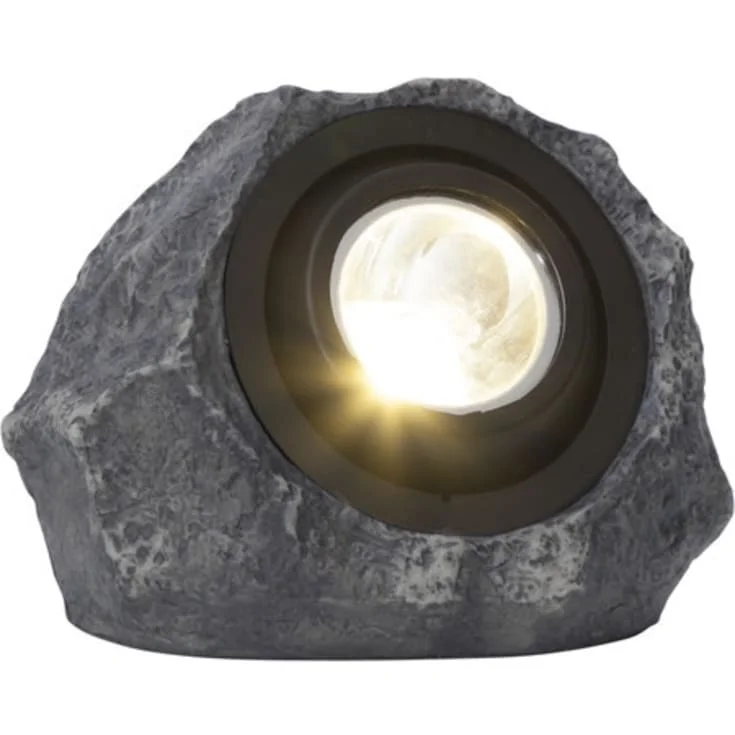 6 stk Star Trading Rocky solcellelampe stein, varmt hvitt lys | 480-74 6 stk Star Trading Rocky solcellelampe stein, varmt hvitt lys | 480-74