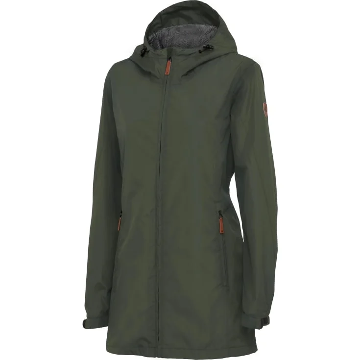Pitch Stone Crossover regnjakke dame, olivengrønn, str. 4XL | 2444-Olive_4XL
