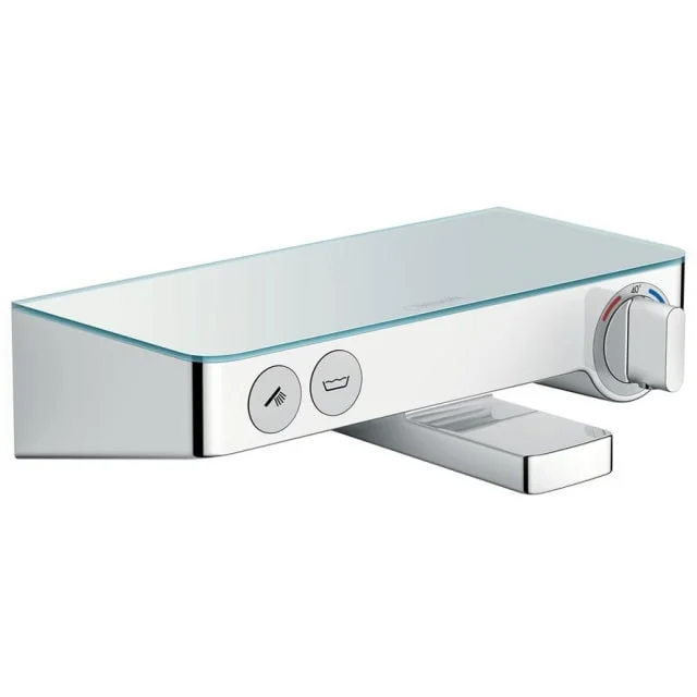 Hansgrohe ShowerTablet Select 300 badekarbatteri, krom/klar glass | 13151000
