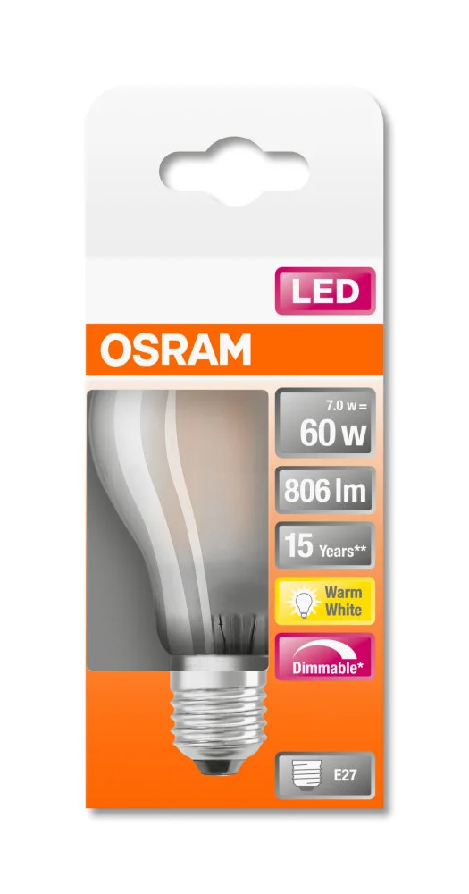 LED Classic A 60 7W 2700K matt dim E27 v:8597076