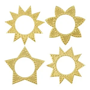 Ring serviettringer 4 stk antikk messing v:8273878