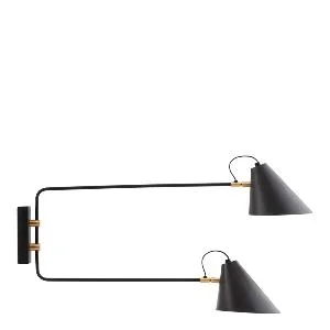 Club Double vegglampe 42×81 cm svart v:5409666 Club Double vegglampe 42×81 cm svart v:5409666