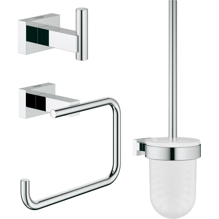 Grohe Essentials Cube 3i1 tilbehørssett, krom | 40757001