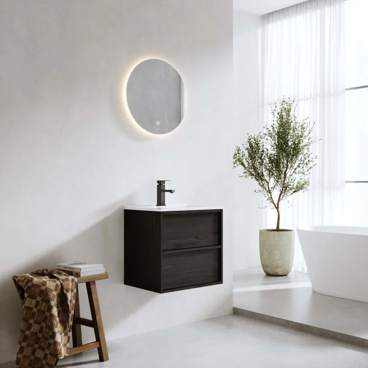 Bathlife Charm møbelpakke, med servant, 51×39,5×50 cm, sort eik | 401410264 Bathlife Charm møbelpakke, med servant, 51×39,5×50 cm, sort eik | 401410264