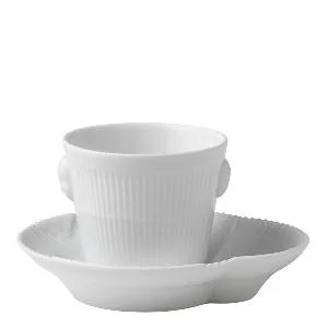 White Elements espressokopp med fat 9 cl v:1527057