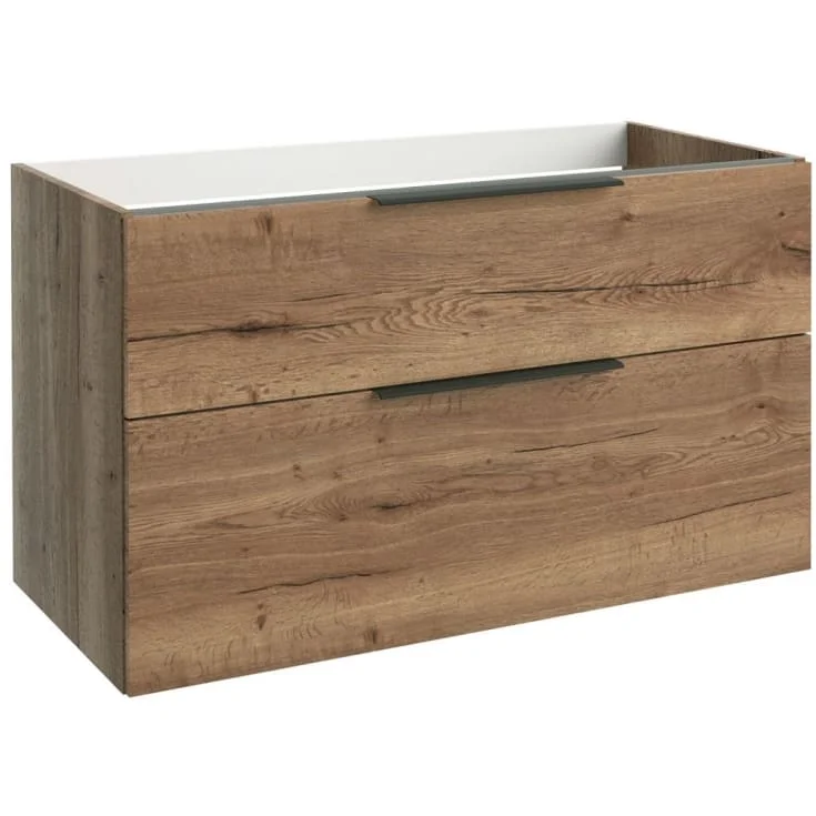 Korsbakken BIG underskap, med 2 skuffer, soft-close, 99x45,5 cm, eik natur | 330565100