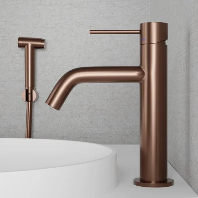 Scandtap Voyage B servantbatteri med sidedusj, uten bunnventil, amber | 10292