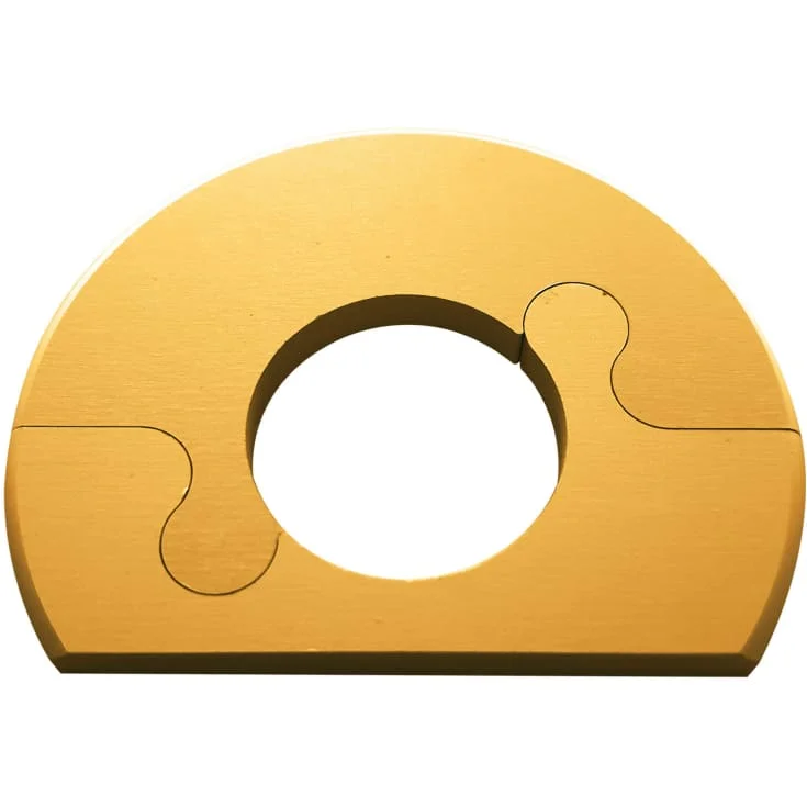 Alu Fit rosett, 22 mm, børstet messing | met45022mc