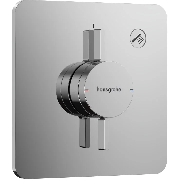 Hansgrohe DuoTurn Q dusjbatteri, med 1 uttak, krom | 75614000 Hansgrohe DuoTurn Q dusjbatteri, med 1 uttak, krom | 75614000